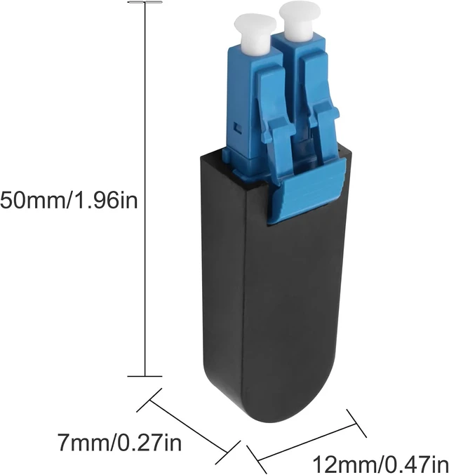 Alt view image 2 of 7 - XMSJSIY LC/UPC Fiber Tester Loopback Plug Duplex Singlemode LC9/125 Tester