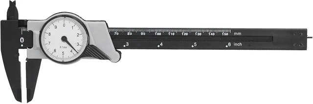 Alt view image 6 of 7 - LICAEVEY Dial Vernier Caliper 0.1mm ABS, High Anti Lens, 4-Way Measurement Tool for Lab School Workshop, 0-150mm Metric Inch Dual Reading, Portable Gauge