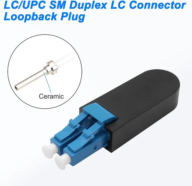 Alt view image 5 of 7 - XMSJSIY LC/UPC Fiber Tester Loopback Plug Duplex Singlemode LC9/125 Tester