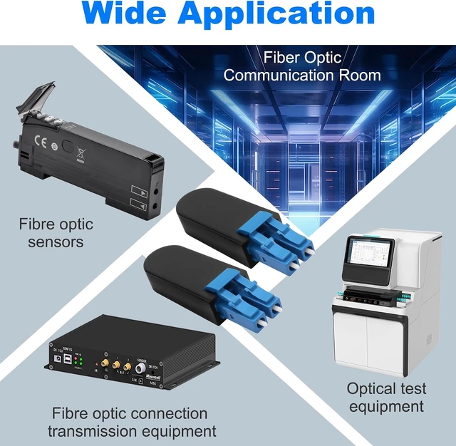Alt view image 7 of 7 - XMSJSIY LC/UPC Fiber Tester Loopback Plug Duplex Singlemode LC9/125 Tester