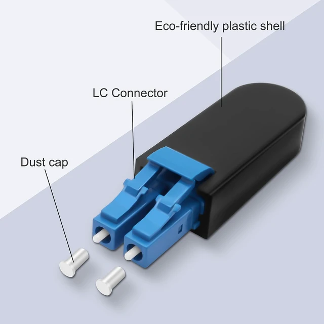 Alt view image 3 of 7 - XMSJSIY LC/UPC Fiber Tester Loopback Plug Duplex Singlemode LC9/125 Tester