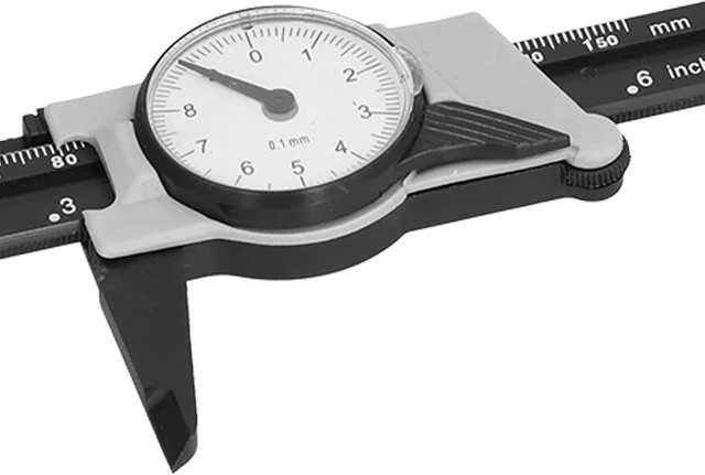 Alt view image 5 of 7 - LICAEVEY Dial Vernier Caliper 0.1mm ABS, High Anti Lens, 4-Way Measurement Tool for Lab School Workshop, 0-150mm Metric Inch Dual Reading, Portable Gauge