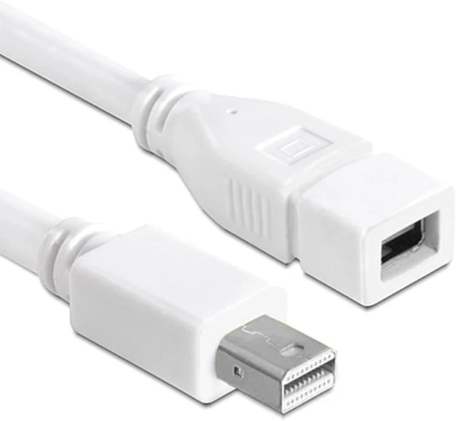 Main image of cablecc 6ft Mini DisplayPort Male to Mini DP DisplayPort Female Extension Cable 1.8m Support 4K 60hz