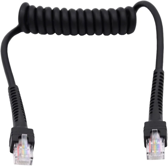 Main image of cablecc Stretch Coiled RJ45 Cat6 8P8C UTP Male to Male Cable LAN Ethernet Network Patch Cord 100cm