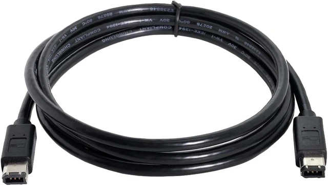 Alt view image 3 of 7 - chenyang 70.87 Inch FireWire Cable,IEEE 1394a 6Pin to 6Pin IEEE 1394a Firewire 400 to 400 Cable for Data Transmission Video Capture Card
