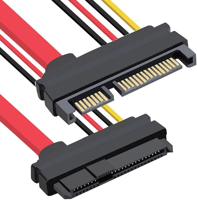 Main image of chenyang SAS to SATA Cable,SFF-8482 SAS 29Pin to SATA 22Pin Hard Disk Drive Raid Extension Cable