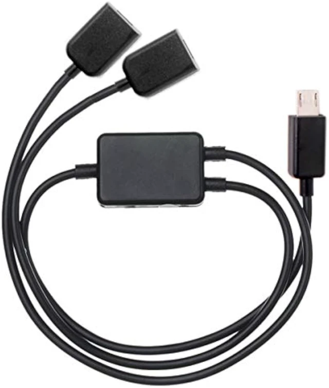 Alt view image 7 of 7 - Cablecc Micro USB to Dual Ports Micro USB Female Hub Cable for Laptop PC & Mouse & Flash Disk