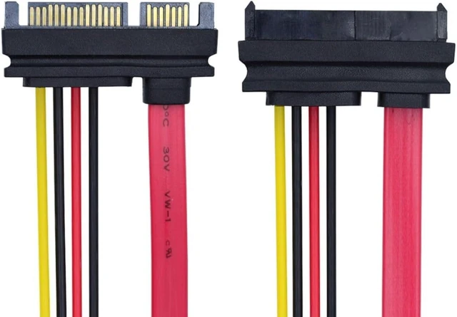 Alt view image 7 of 7 - chenyang SAS to SATA Cable,SFF-8482 SAS 29Pin to SATA 22Pin Hard Disk Drive Raid Extension Cable