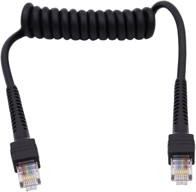 Main image of chenyang RJ45 Stretch Coiled Cable Cat6 8P8C UTP LAN Ethernet Network Patch Extension Cable 3.28FT/1.0M