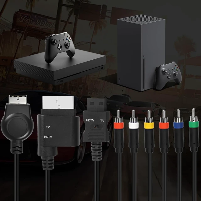 Alt view image 6 of 7 - XMSJSIY PS2 PS3 Component RCA AV HDTV Cable Compatible with 3 in 1-1.8M