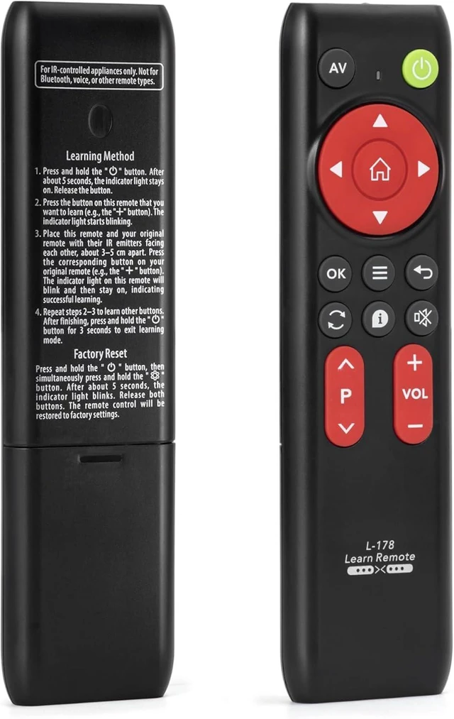 Main image of Universal Learning Remote Replace for TV DVD STB VCR All Infrared Remotes