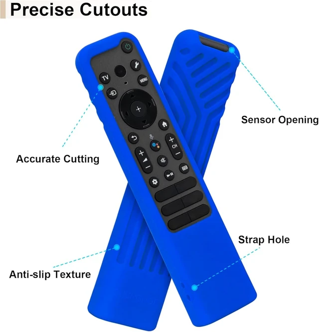 Alt view image 4 of 7 - Protective Silicone Case for Sony Bravia TV Remote RMF-TX910U RMF-TX810U