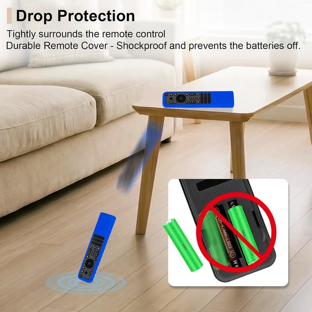Alt view image 5 of 7 - Protective Silicone Case for Sony Bravia TV Remote RMF-TX910U RMF-TX810U