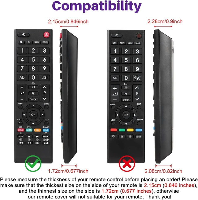 Alt view image 2 of 7 - Protective Silicone Case ONLY for Toshiba CT-90326 TV Remote Control