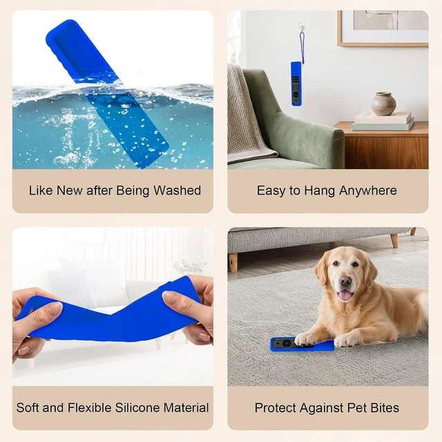 Alt view image 6 of 7 - Protective Silicone Case for Sony Bravia TV Remote RMF-TX910U RMF-TX810U