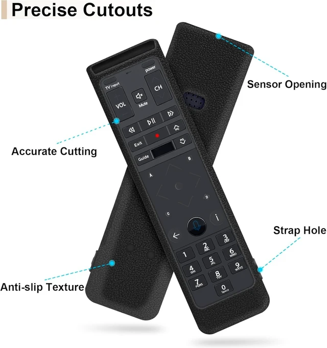 Alt view image 4 of 7 - Protective Silicone Case for XFinity Comcast XR15 Voice Remote Control