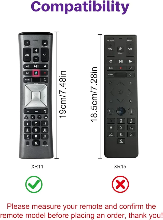 Alt view image 2 of 7 - Case Cover for XFinity Comcast XR11 Premium Voice Activated Cable TV Remote