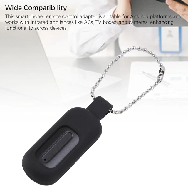 Alt view image 7 of 7 - Universal Smartphone IR Remote Control Adapter with Code Learning and Quick AC Matching, Infrared for Android Phone to Control TV/AC/DVD/Camera/Set Top Box