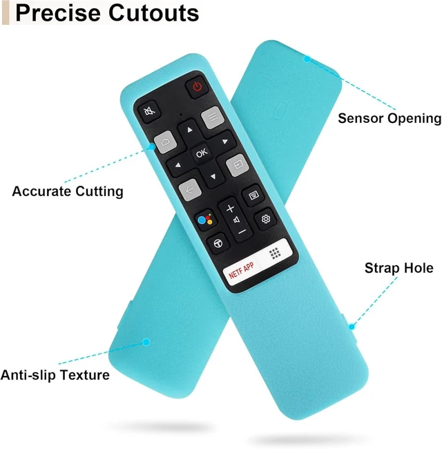Alt view image 4 of 7 - Protective Silicone Case Cover for TCL RC802V FMR1 FNR1 Smart Voice Remote