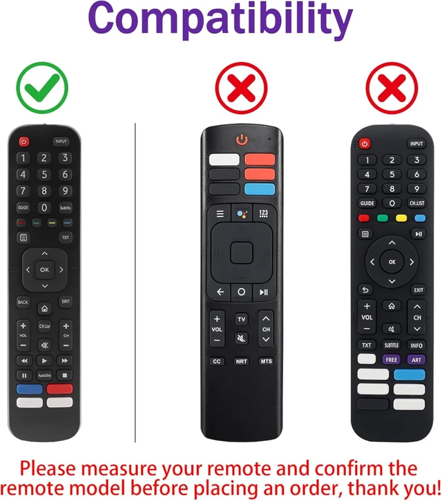 Alt view image 2 of 7 - Silicone Case for Hisense TV Remote EN2A27 ERF2K60H EN2H27B EN2H27HS