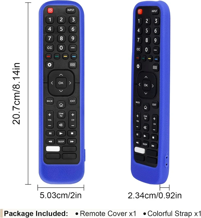 Alt view image 3 of 7 - Silicone Case for Hisense TV Remote EN2A27 ERF2K60H EN2H27B EN2H27HS