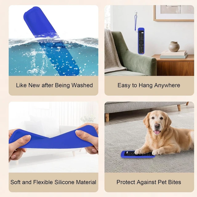 Alt view image 5 of 7 - Silicone Case for Hisense TV Remote EN2A27 ERF2K60H EN2H27B EN2H27HS