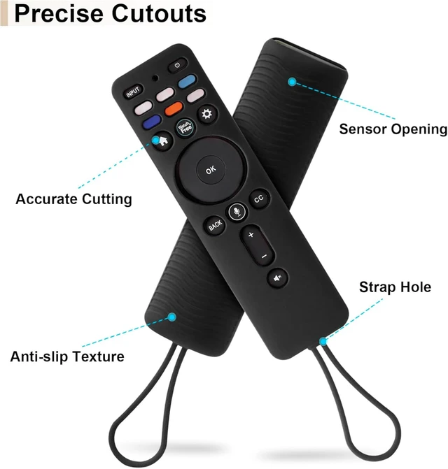Alt view image 4 of 7 - Protective Silicone Remote Case for VIZIO XRT260 Smart TV Remote
