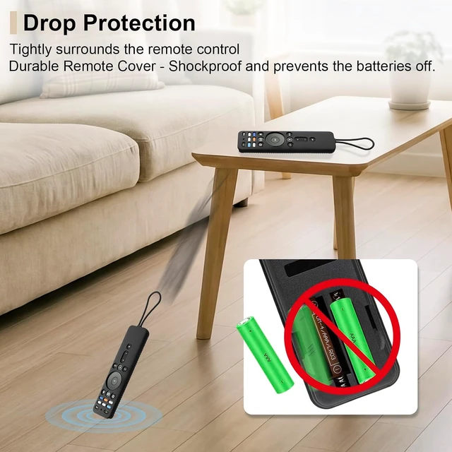 Alt view image 5 of 7 - Protective Silicone Remote Case for VIZIO XRT260 Smart TV Remote