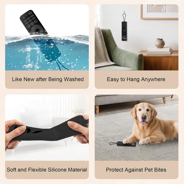 Alt view image 6 of 7 - Protective Silicone Remote Case for VIZIO XRT260 Smart TV Remote
