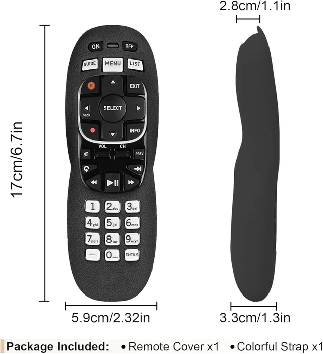 Alt view image 2 of 7 - Silicone Case for DirecTV RC70 RC70H RC71 RC71H RC72 RC73 RC73B Remote