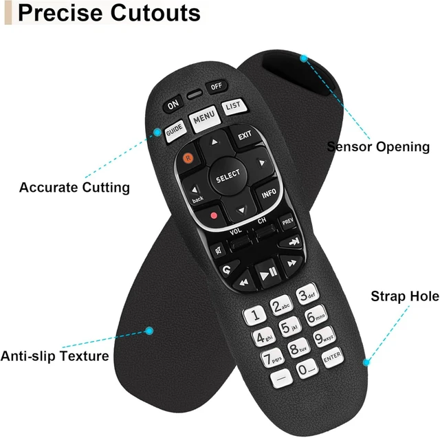 Alt view image 3 of 7 - Silicone Case for DirecTV RC70 RC70H RC71 RC71H RC72 RC73 RC73B Remote
