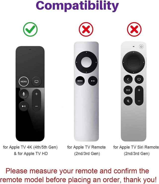 Alt view image 2 of 7 - Silicone Case Cover for Apple TV 4K/HD Siri Remote (1st Gen)