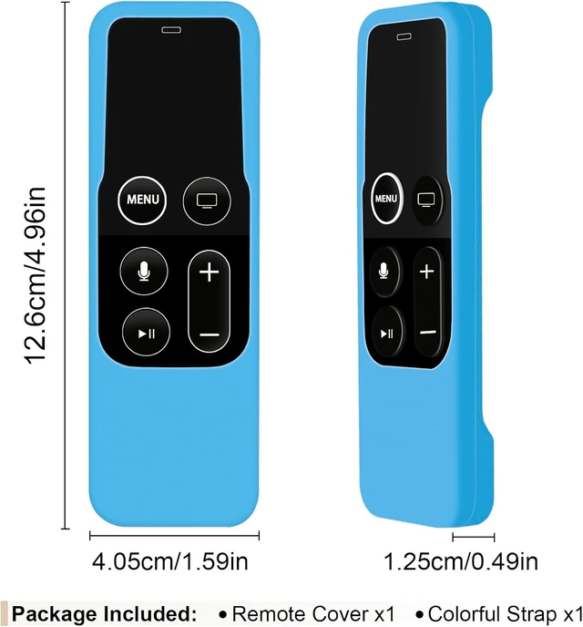 Alt view image 3 of 7 - Silicone Case Cover for Apple TV 4K/HD Siri Remote (1st Gen)