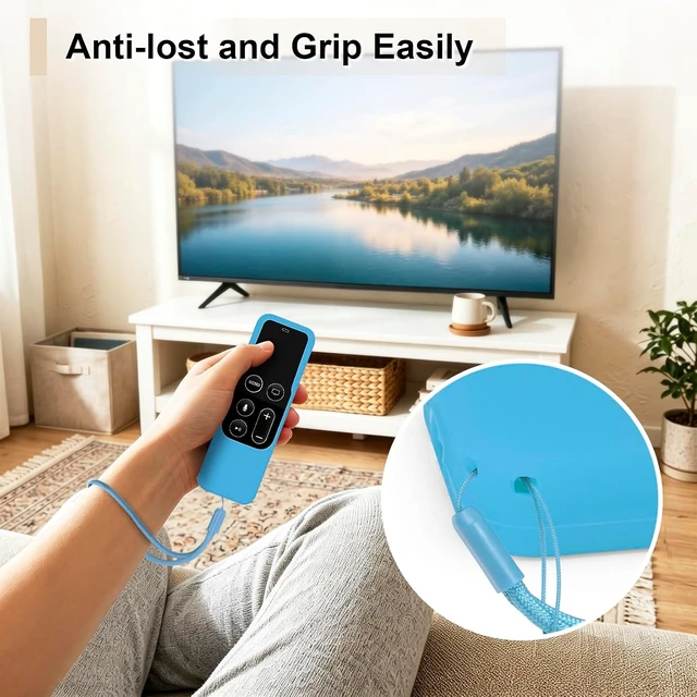 Alt view image 7 of 7 - Silicone Case Cover for Apple TV 4K/HD Siri Remote (1st Gen)
