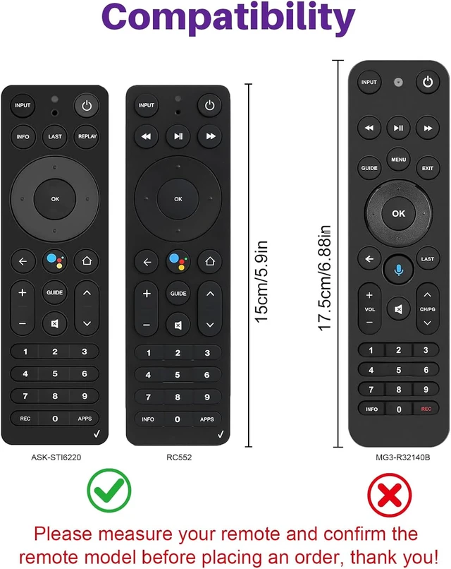 Alt view image 2 of 7 - 6 Inch Silicone Remote Case for Verizon Stream TV Voice Remote ASK-STI6220