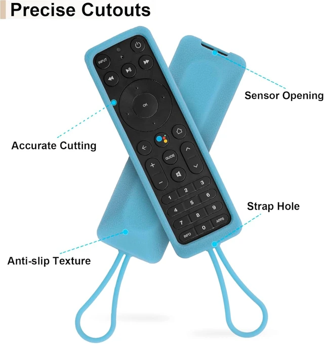 Alt view image 5 of 7 - 6 Inch Silicone Remote Case for Verizon Stream TV Voice Remote ASK-STI6220