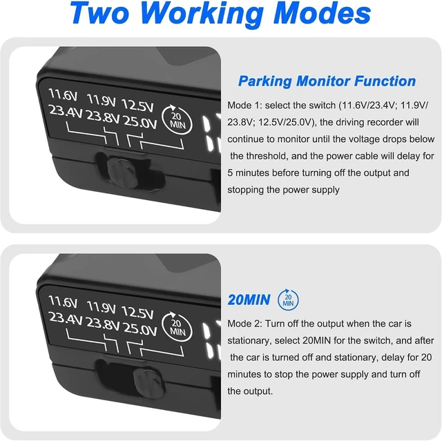 Alt view image 4 of 7 - XMSJSIY 90 Degree Right Angle Mini USB to OBD Parking Monitor Power Cable
