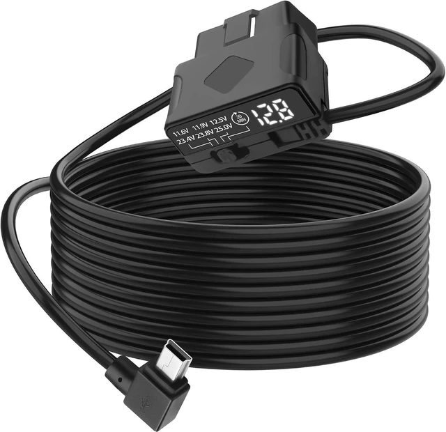 Main image of XMSJSIY 90 Degree Right Angle Mini USB to OBD Parking Monitor Power Cable