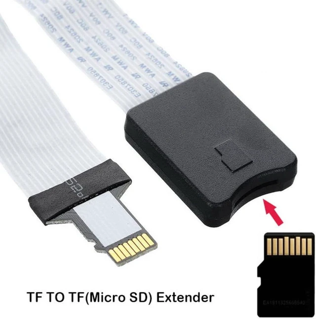 Alt view image 4 of 7 - chenyang Micro SD to Micro SD TF Card Male to Female Soft Flat FPC Extension Cable Adapter for 3D Printer/Model 3D Printer/GPS/Raspberry Pi