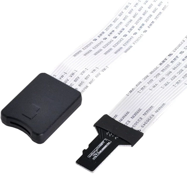 Alt view image 6 of 7 - chenyang Micro SD to Micro SD TF Card Male to Female Soft Flat FPC Extension Cable Adapter for 3D Printer/Model 3D Printer/GPS/Raspberry Pi