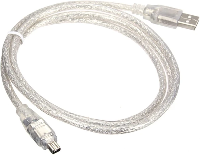 Alt view image 5 of 7 - chenyang USB 2.0 Male to Firewire IEEE 1394 4Pin Male iLink Cable Adapter Only Compatible with Sony DCR-TRV75E 4.92FT/1.5M