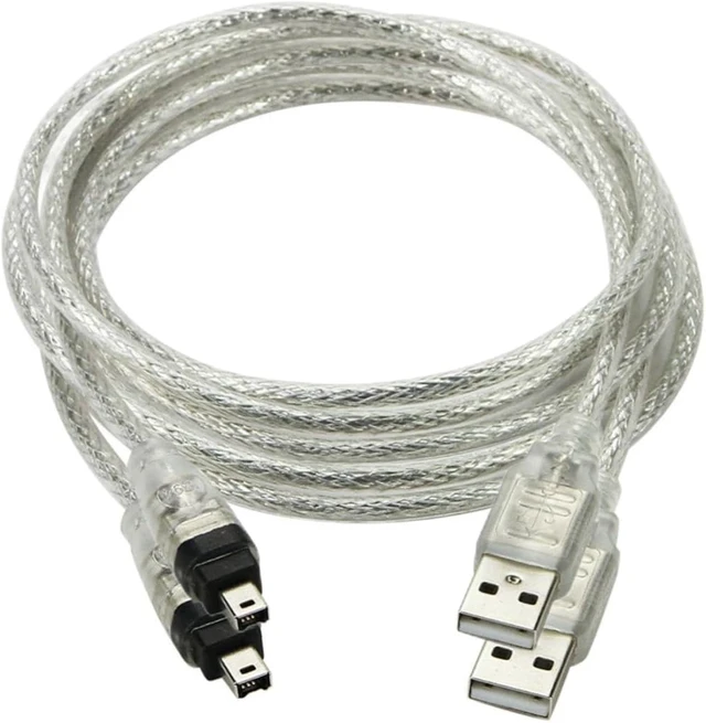 Alt view image 6 of 7 - chenyang USB 2.0 Male to Firewire IEEE 1394 4Pin Male iLink Cable Adapter Only Compatible with Sony DCR-TRV75E 4.92FT/1.5M