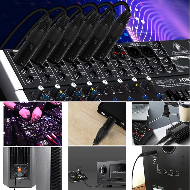 Alt view image 6 of 7 - XMSJSIY 4 Pin XLR Male Plugs Connectors XLR-M Plug Audio Mic Microphone