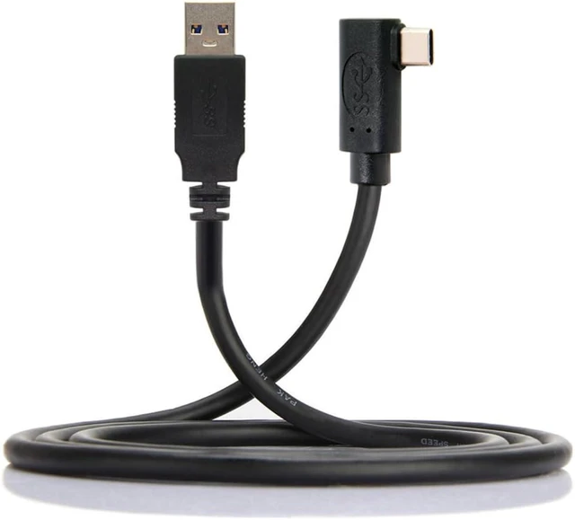 Main image of CY Fit for Quest Link VR USB 3.1 Type-C Left Right Angled Type to Standard USB3.0 Data Cable 1.2M