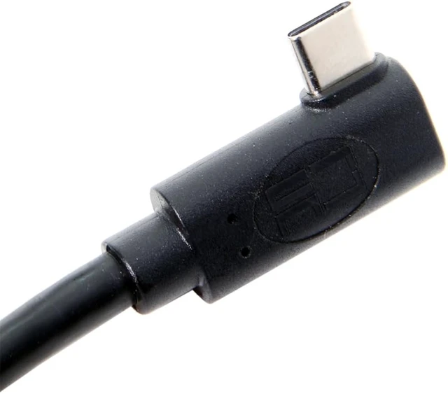 Alt view image 5 of 7 - CY Fit for Quest Link VR USB 3.1 Type-C Left Right Angled Type to Standard USB3.0 Data Cable 1.2M