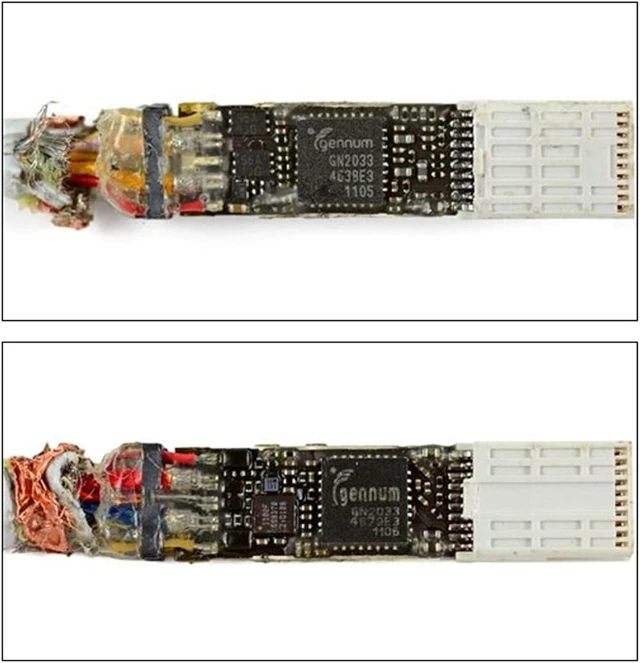 Alt view image 4 of 7 - chenyang Thunder-Bolt 2 Port to Thunder-Bolt 2 Male to Male Video Data Cable for Mac 2013 2014 2015 2.0M