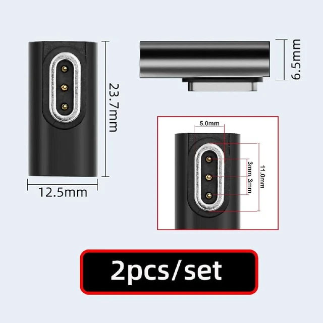 Alt view image 4 of 7 - cablecc 2pcs/lot USB Type-C to DC 5V 3-Pin Charging Adapter Compatible with Rokid AI Smart Glasses Style Smart Audio Sun Glasses