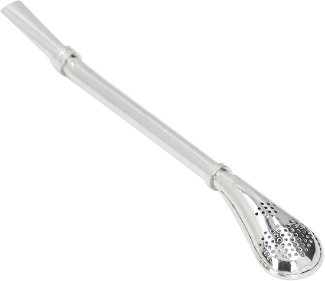 Main image of LICAEVEY Yerba Mate Straw, Stainless Steel Bombilla with Fine Mesh Filter, Angled Tip for Loose Tea, Multipurpose Pulp Strainer for Juice Coffee, Traditional Gourd Accessory