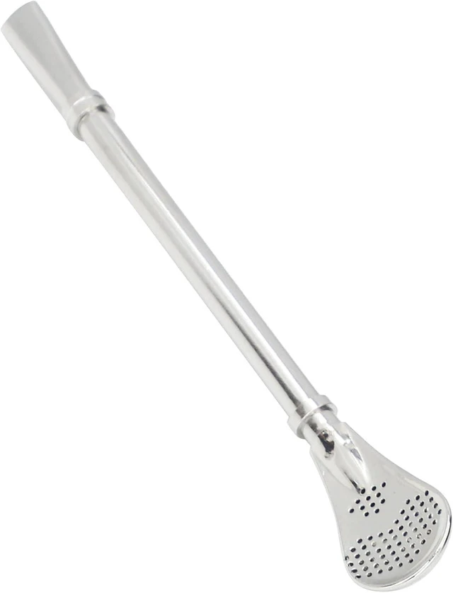 Alt view image 3 of 5 - LICAEVEY Yerba Mate Straw, Stainless Steel Bombilla with Fine Mesh Filter, Angled Tip for Loose Tea, Multipurpose Pulp Strainer for Juice Coffee, Traditional Gourd Accessory