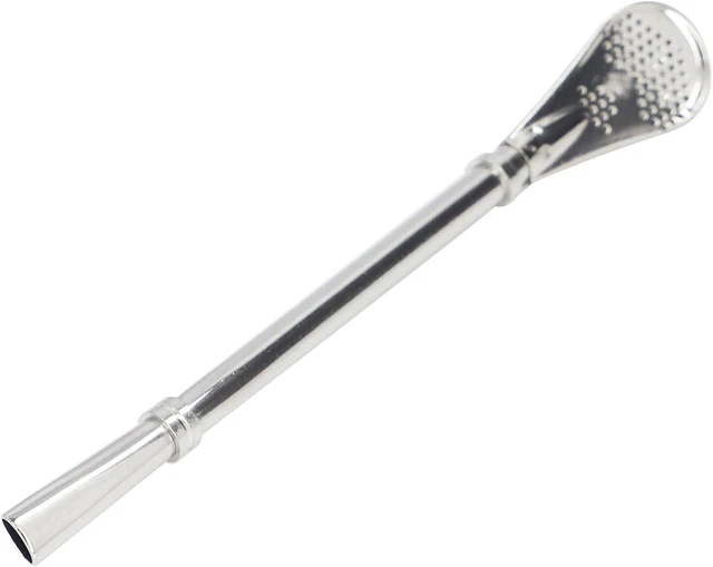 Alt view image 4 of 5 - LICAEVEY Yerba Mate Straw, Stainless Steel Bombilla with Fine Mesh Filter, Angled Tip for Loose Tea, Multipurpose Pulp Strainer for Juice Coffee, Traditional Gourd Accessory